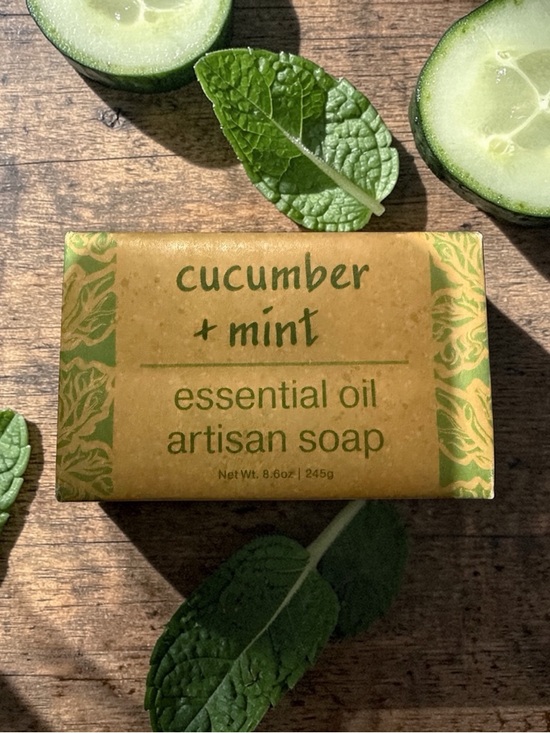 Greenwich Bay Trading Co. Other - Cucumber + Mint Essential Oil Artisan Soap - 8oz Greenwich Nay Trading co.